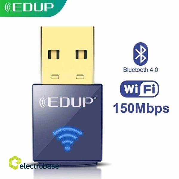 EDUP EP-N8568 USB-adapters WiFi 150Mbps + Bluetooth / RTL8723BU image 1
