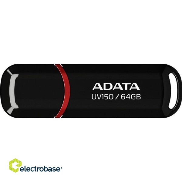 ADATA AUV150-64G-RBK Flash Memory 64GB paveikslėlis 1
