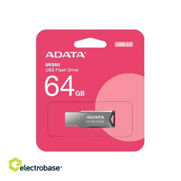 ADATA UV250 64GB USB 2.0 Flash Drive paveikslėlis 1
