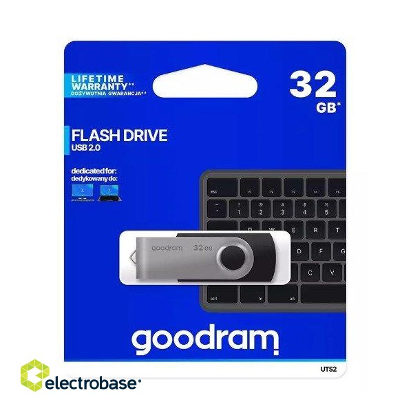 Goodram 32GB UTS2  USB 2.0 Flash Memory image 1