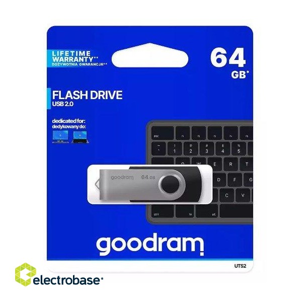 Goodram 64GB UTS2  USB 2.0 Flash Memory image 1