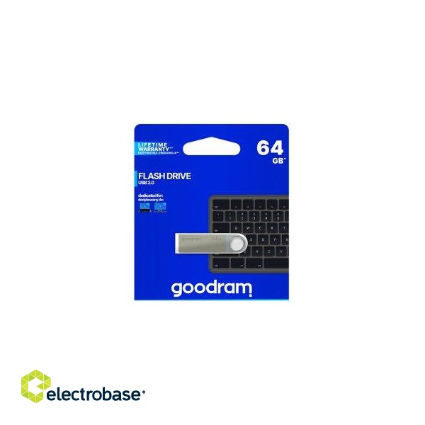 Goodram 64GB UUN2 USB 2.0 Zibatmiņa image 1