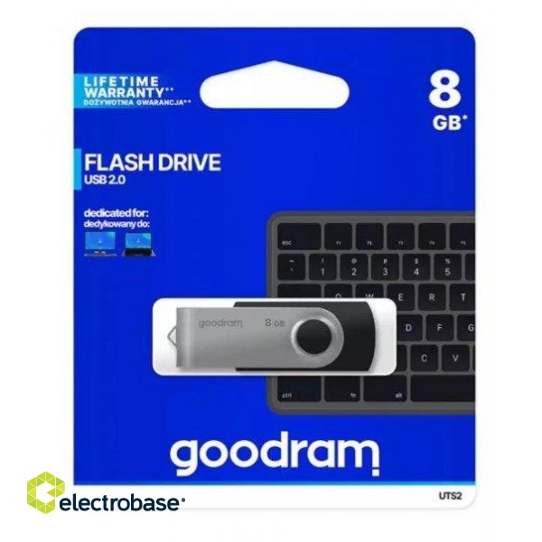 Goodram 8GB UTS2 USB 2.0 Zibatmiņa image 1