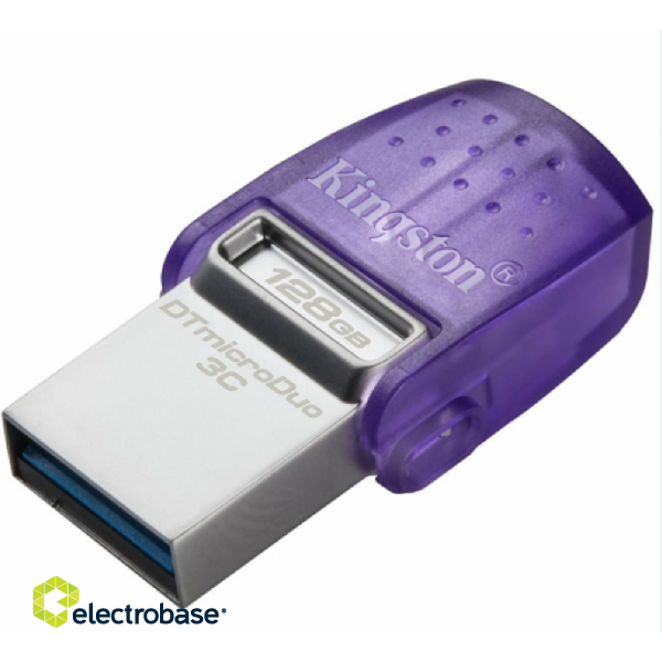 Kingston 128GB  microDuo 3C USB Type-A + USB Type-C Zibatmiņa image 2