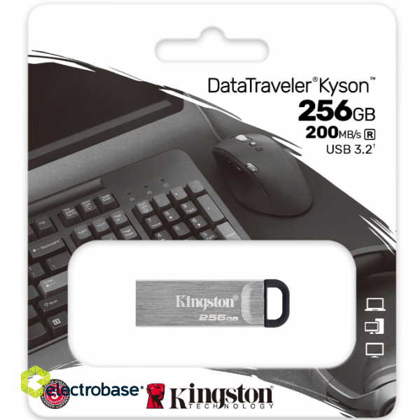 Kingston 256GB USB 3.2 Kyson GEN 1 Zibatmiņa image 2