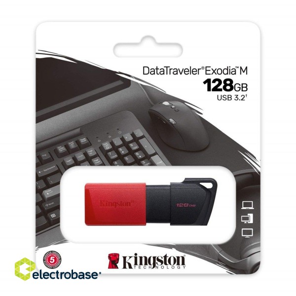 Kingston DataTraveler Exodia 128GB USB 3.2 Zibatmiņa image 2