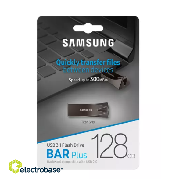 Samsung BAR Plus USB Zibatmiņa 128GB image 5