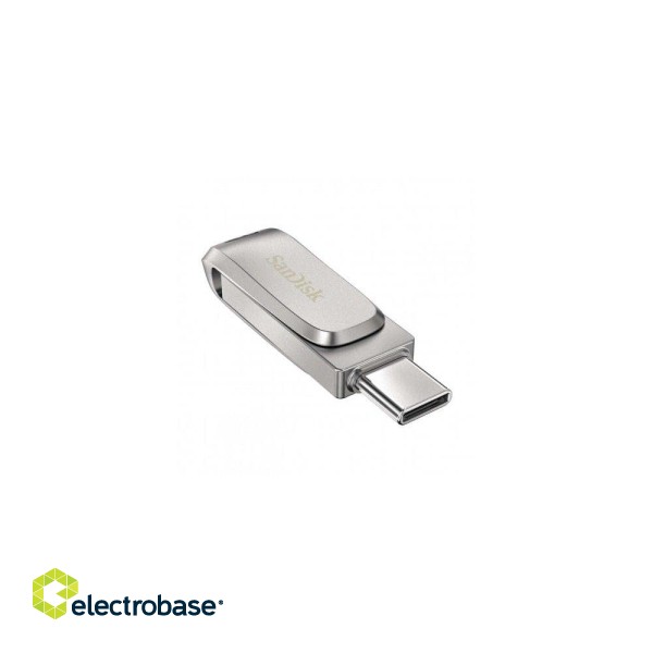 SanDisk 256GB pendrive USB-C Ultra Dual Drive Luxe Zibatmiņa image 2