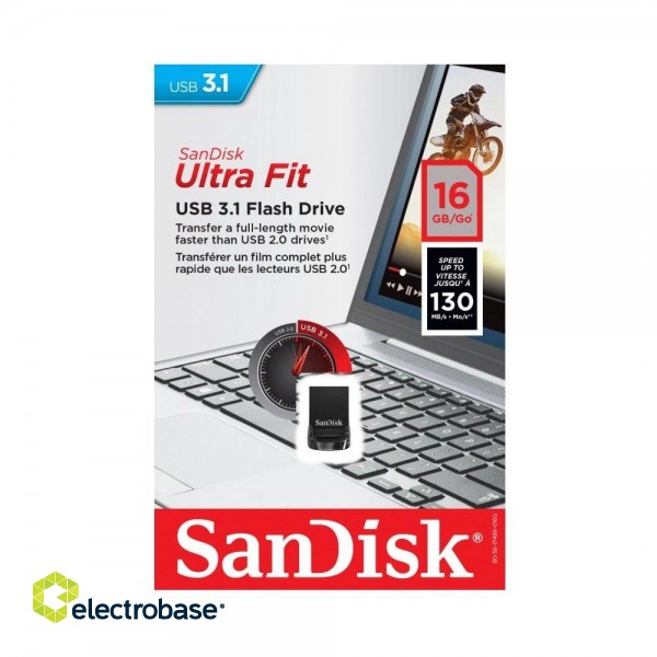 SanDisk pendrive 64GB USB 3.1 Ultra Fit Флеш Память фото 5
