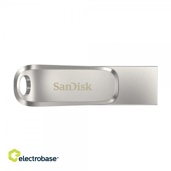 SanDisk Ultra Dual Drive Luxe USB flash drive 32 GB USB Type-A / USB Type-C 3.2 Gen1 Stainless steel image 1