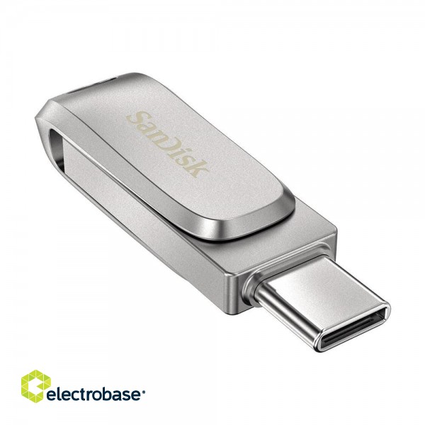 SanDisk Ultra Dual Drive Luxe USB flash drive 32 GB USB Type-A / USB Type-C 3.2 Gen1 Stainless steel image 3