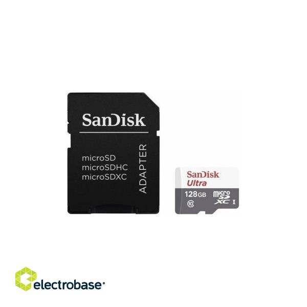 Sandisk Ultra microSDXC 128GB + Adapteris Atmiņas karte