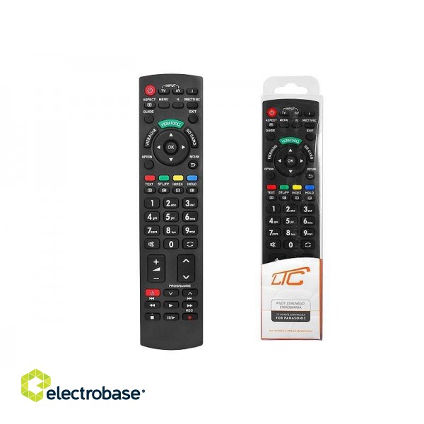 HQ LXP045 TV Universal remote control LCD / LED PANASONIC / Black