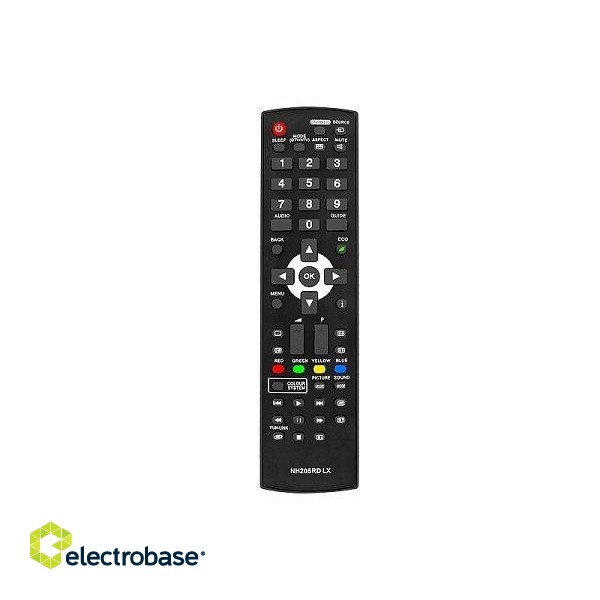 HQ LXP103 TV remote control LCD/LED FUNAI NH205D Black
