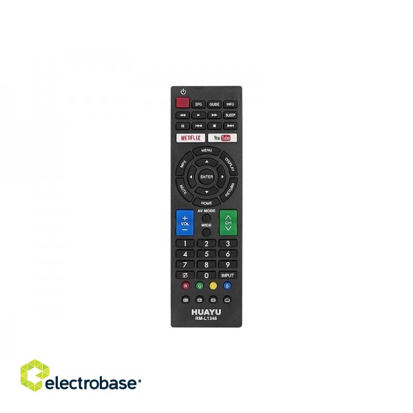 HQ LXP1346 TV remote control SHARP TV LCD RM-L1346 NETFLIX YOUTUBE Black