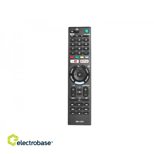 HQ LXP1370 TV remote control LCD/LED SONY RM-L1370 3D NETFLIX YOUTUBE Black