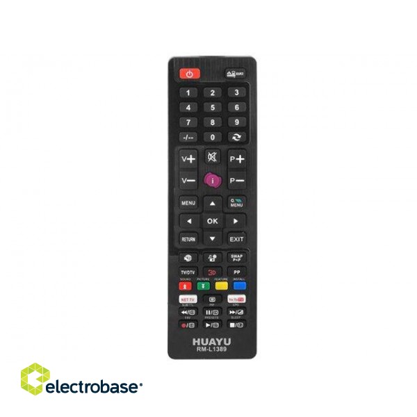 HQ LXP1389 TV remote control Vestel LCD/LED / RM-L1389 Smart / Netflix / Youtube / Black