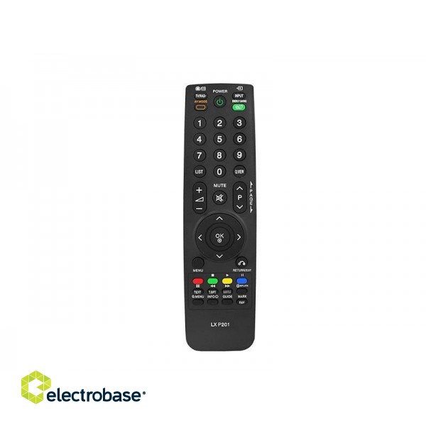 HQ LXP201 TV remote control LG AKB69680403 Black