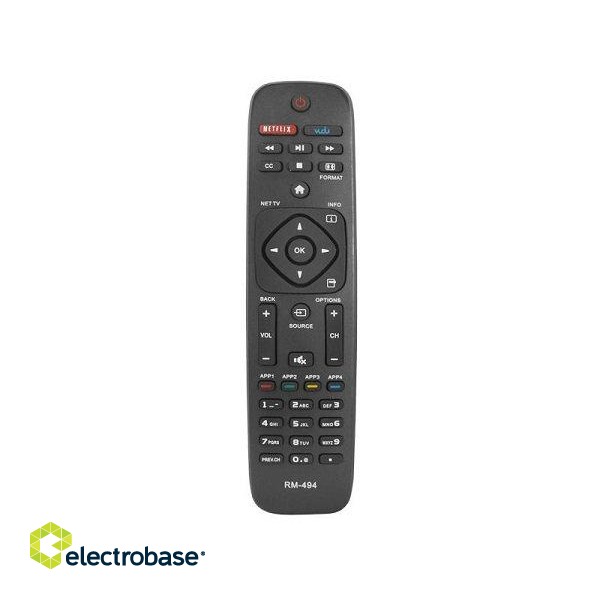 HQ LXRM494 TV Remote control PHILIPS / RM-494 / Black