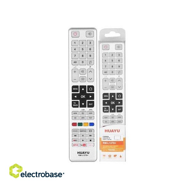 Lamex LXH1278 TV remote control TOSHIBA 3D RM-L1278+