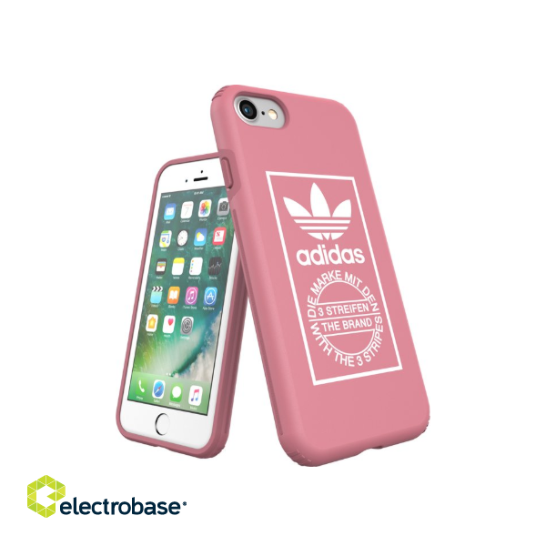 Adidas Snap Case Plastikāta Apvalks Priekš Apple iPhone 7 / 8 Rozā image 3