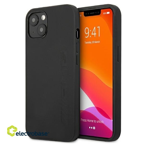 AMG AMHCP13SDOLBK Back Case Кожанный Чехол для телефона Apple iPhone 13 Mini Черный фото 1