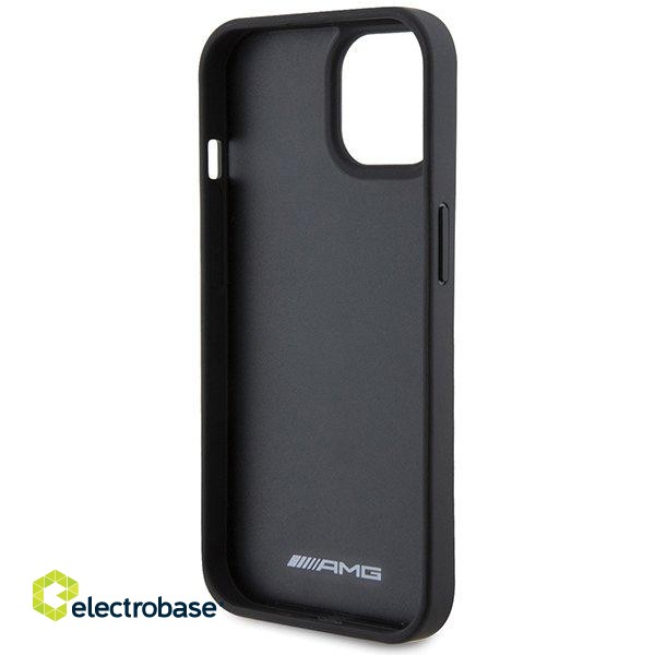 AMG Leather Debossed Lines Back Case for Apple iPhone 15 image 7