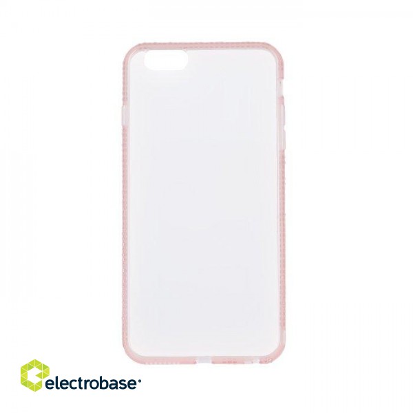 Beeyo Diamond Frame Silicone Back Case For Samsung A510 Galaxy A5 (2016) Transparent - Pink image 1
