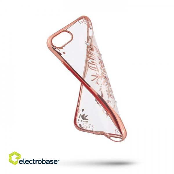 Beeyo Elegant Silicone Back Case For Samsung G900 Galaxy S5 Transparent - Pink paveikslėlis 2
