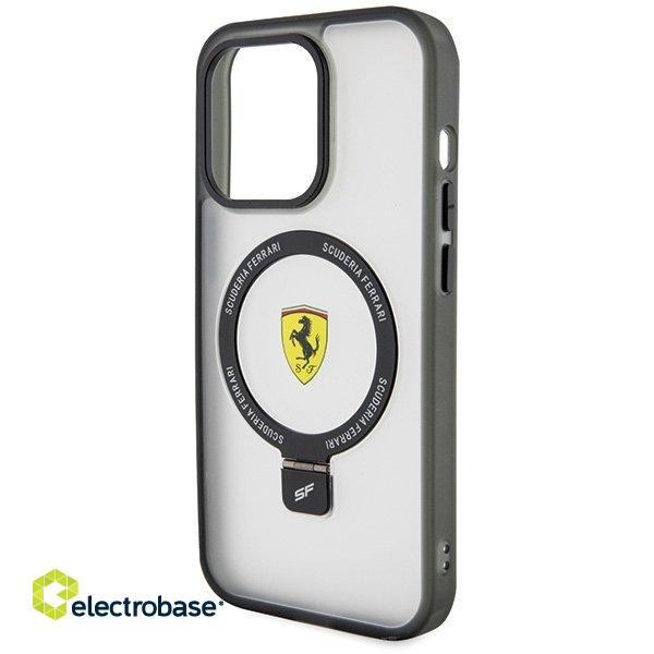 Ferrari Ring Stand MagSafe Back Case Защитный Чехол для Apple iPhone 15 Pro Max фото 6