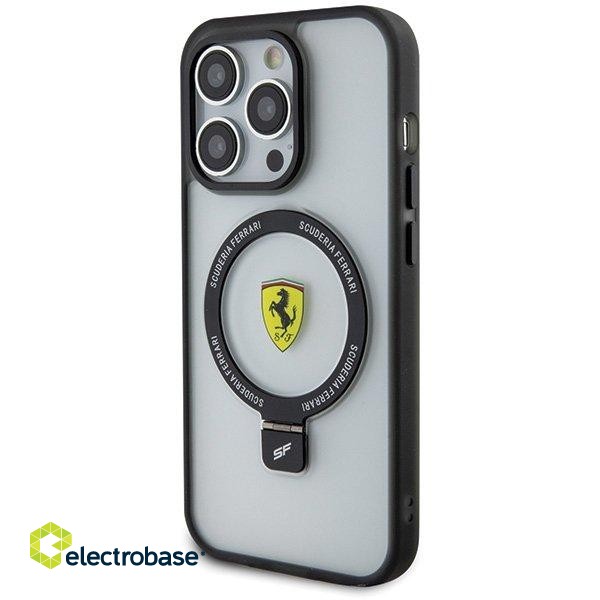 Ferrari Ring Stand MagSafe Back Case for Apple iPhone 15 Pro Max image 2