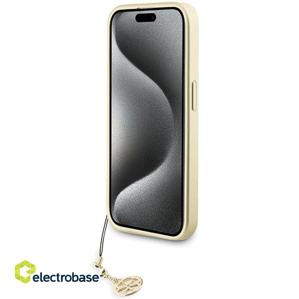 Guess 4G Charms Collection Back Case Aizsargapvalks Priekš Apple iPhone 15 Pro image 5