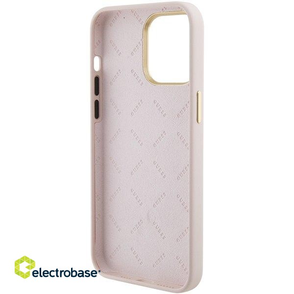 Guess Silicone Logo Strass 4G Back Case for Apple iPhone 15 Pro Max image 7