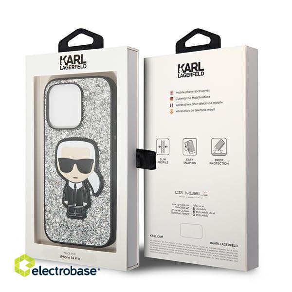 Karl Lagerfeld KLHCP14XGFKPG Aizmugurējais Apvalks Priekš Apple iPhone 14 Pro Max image 8