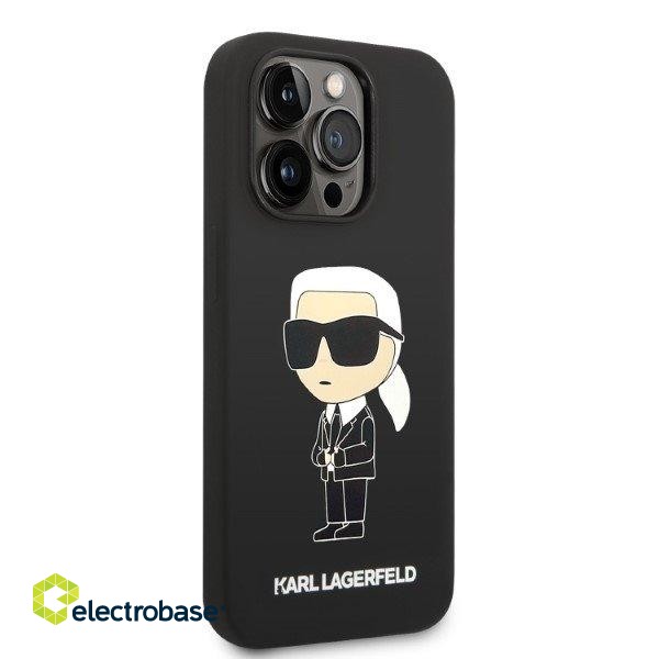 Karl Lagerfeld KLHMP14LSNIKBCK Aizmugurējais Apvalks Priekš Apple iPhone 14 Pro image 4
