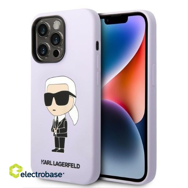 Karl Lagerfeld KLHCP14LSNIKBCU Back Case for Apple iPhone 14 Pro image 1