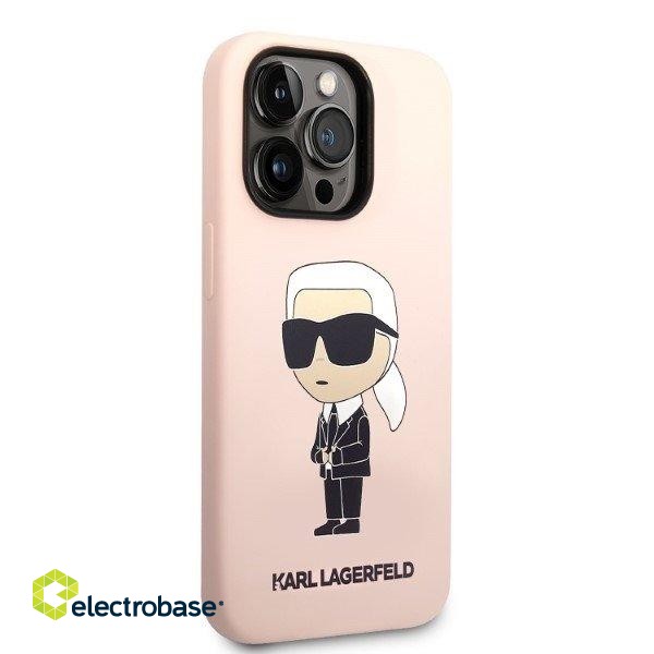 Karl Lagerfeld KLHMP14LSNIKBCP Aizmugurējais Apvalks Priekš Apple iPhone 14 Pro image 4