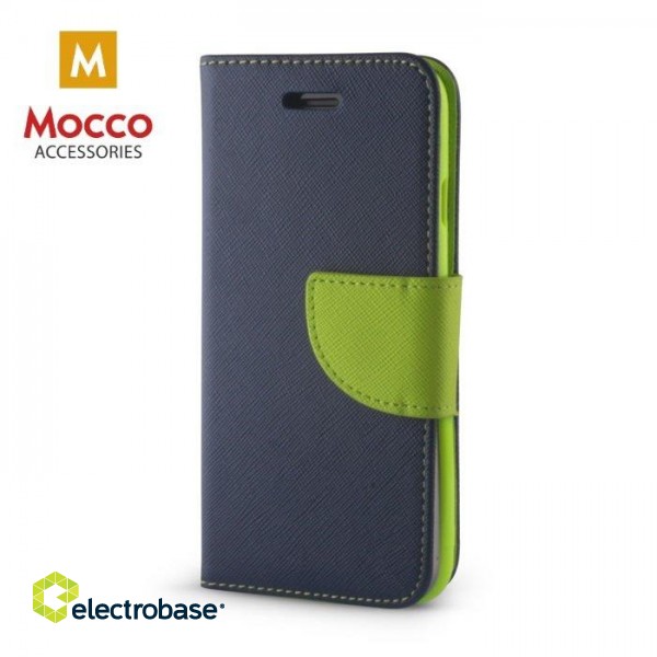Mocco Fancy Book Case For LG K8 / K9 (2018) Blue - Green image 1