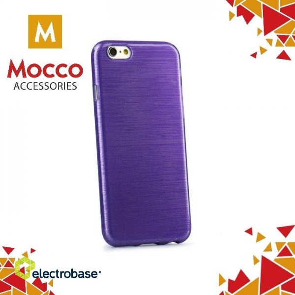 Mocco Jelly Brush Case Aizmugurējais Silikona Apvalks Priekš Samsung G930 Galaxy S7 Violets