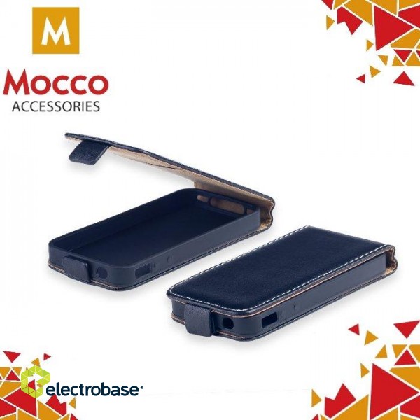 Mocco Kabura Rubber Case Vertical Opens Premium Eco Leather Mouse LG V10  Black