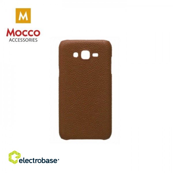 Mocco Lizard Back Case Silicone Case for Apple iPhone X / XS Brown image 1