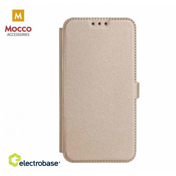 Mocco Shine Book Case Grāmatveida Maks Telefonam Xiaomi Redmi S2 Zelts image 1