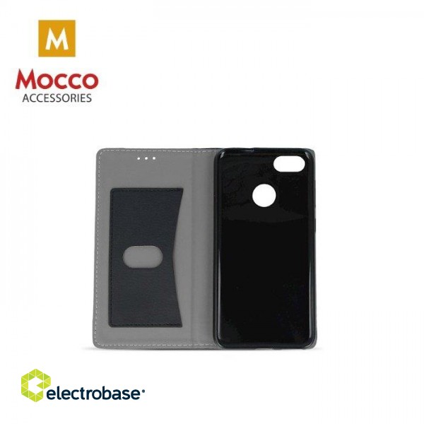 Mocco Smart Focus Book Case Grāmatveida Maks Telefonam LG K8 (2017) X240 / M240N Melns / Sarkans image 3