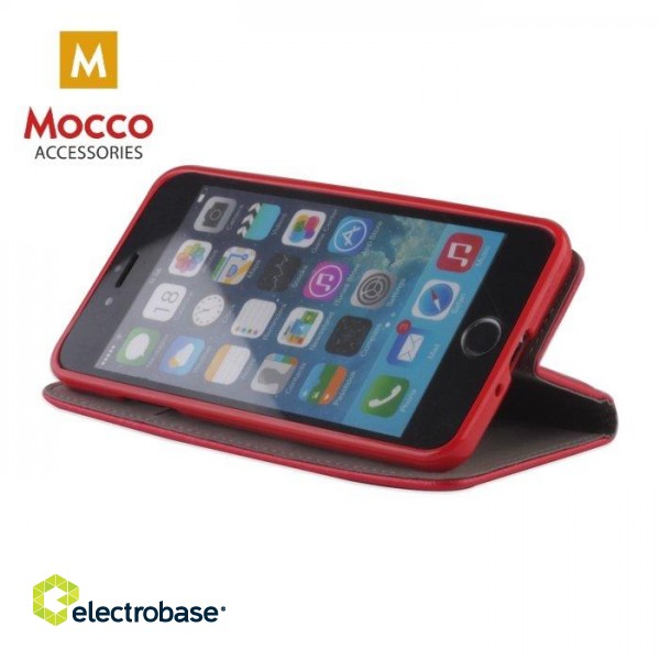 Mocco Smart Magnet Book Case Grāmatveida Maks Telefonam Xiaomi Redmi S2 Sarkans image 2