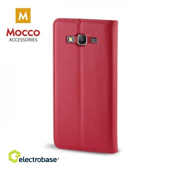 Mocco Smart Magnet Book Case Grāmatveida Maks Telefonam Xiaomi Redmi S2 Sarkans image 3