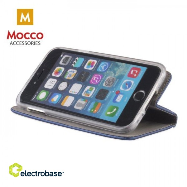 Mocco Smart Magnet Book Case For HTC U12 Plus Blue image 3