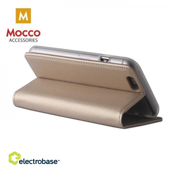 Mocco Smart Magnet Book Case Grāmatveida Maks Telefonam Xiaomi Redmi S2 Zeltains image 4