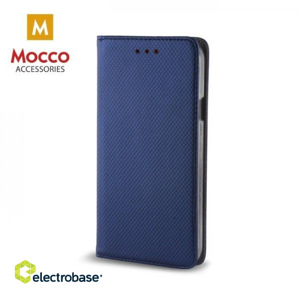 Mocco Smart Magnet Book Case For LG K10 / K11 (2018) Blue image 1