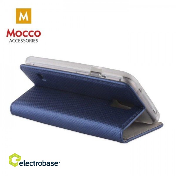 Mocco Smart Magnet Book Case For LG K10 / K11 (2018) Blue image 2