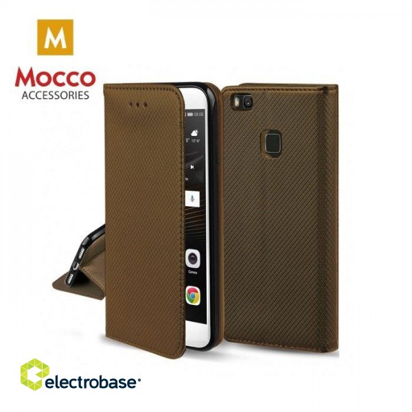 Mocco Smart Magnet Book Case For Samsung A920 Galaxy A9 (2018) Dark Gold image 2